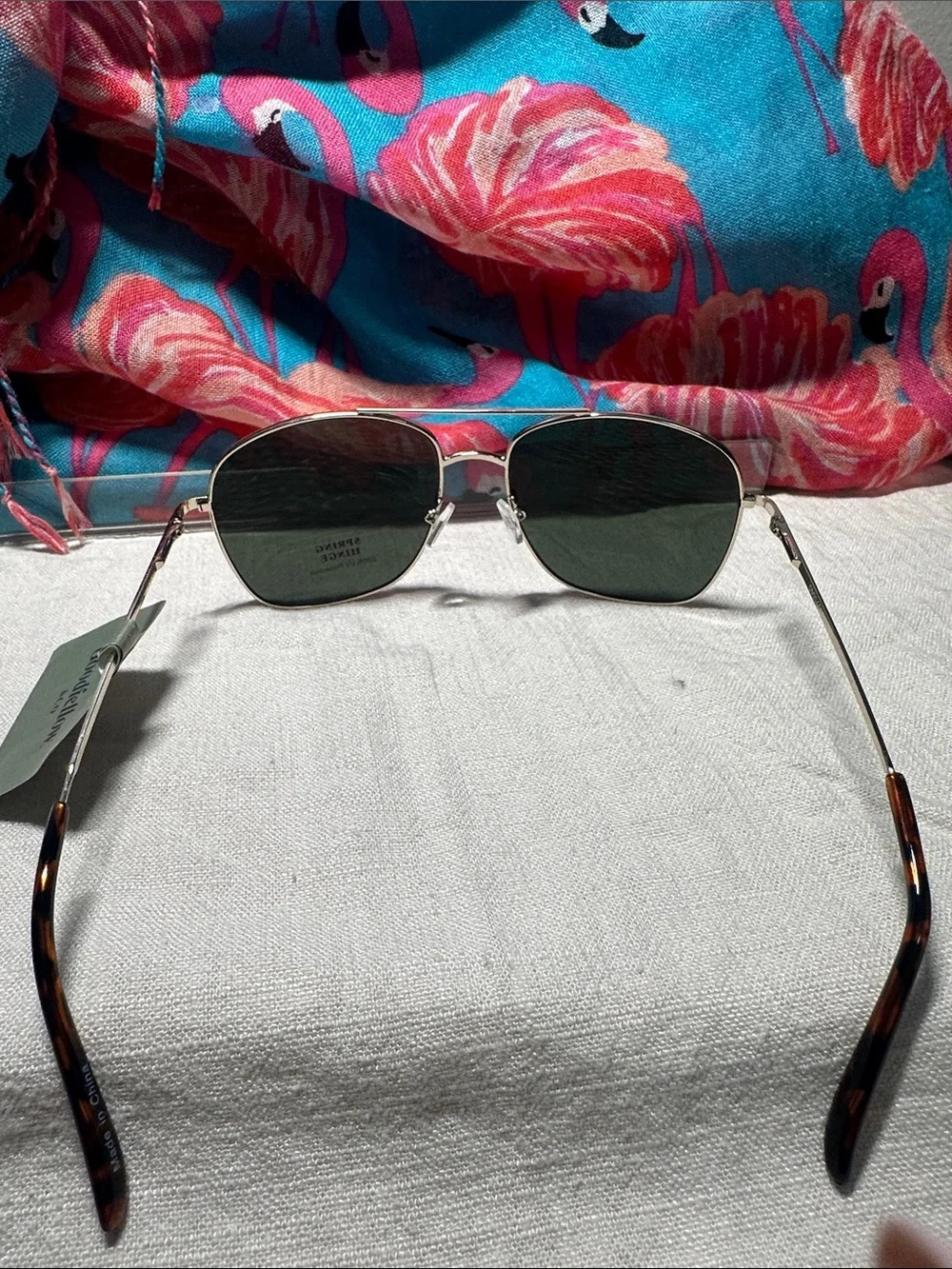 Men's Silver Frame Black Lens Sunglasses - by Goodfellow & Co. NWT
